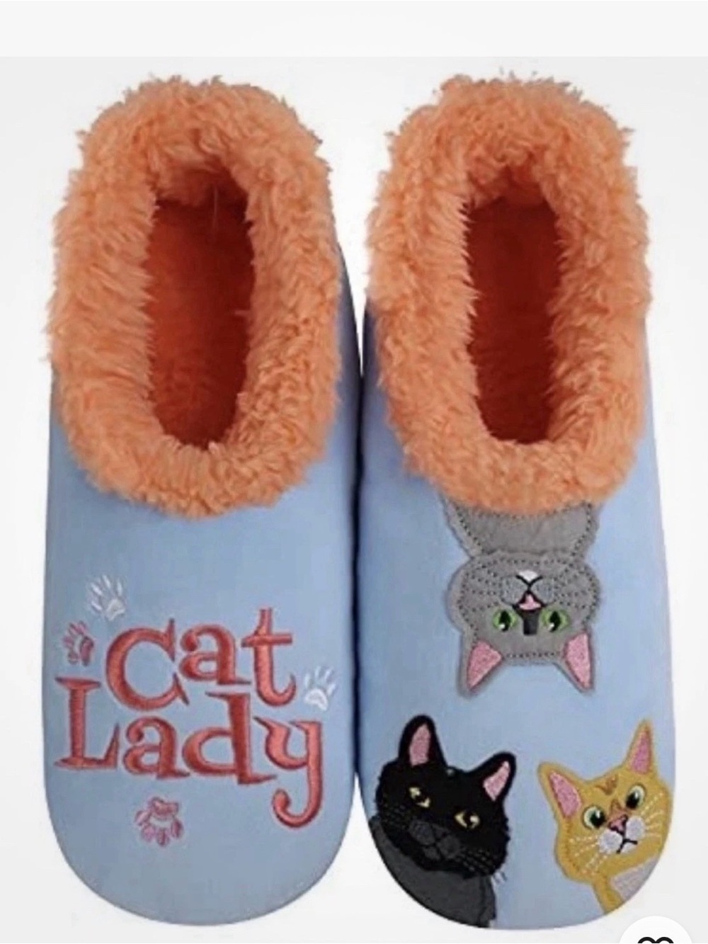 Cat Lady Fuzzy Plush Slipper Socks Women’s Cozy Sherpa NWT Med 7/8